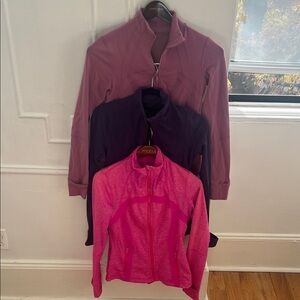 Vintage 2010s lululemon Pink, Purple, and Dark Purple align jackets (3)